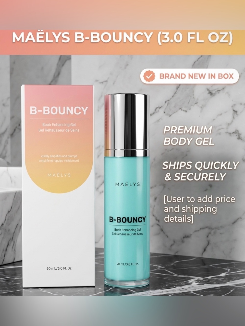 Maëlys B-Bouncy Boob Enhancing Gel — 90ml MSRP $54.00